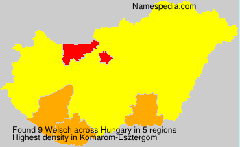 Surname Welsch in Hungary Surname Welsch in Hungary
