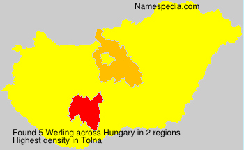 Surname Werling in Hungary Surname Werling in Hungary
