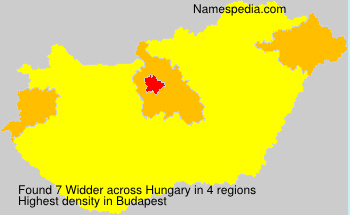 Surname Widder in Hungary Surname Widder in Hungary