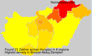 Surname Zakhar in Hungary Surname Zakhar in Hungary