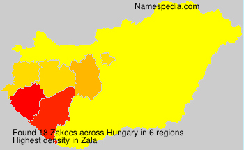 Surname Zakocs in Hungary Surname Zakocs in Hungary