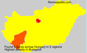 Surname Zaros in Hungary Surname Zaros in Hungary