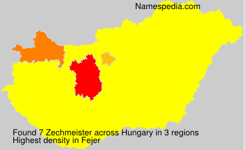 Surname Zechmeister in Hungary Surname Zechmeister in Hungary