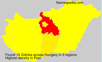 Surname Zelinka in Hungary