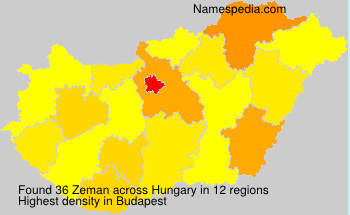 Surname Zeman in Hungary Surname Zeman in Hungary