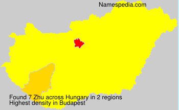 Surname Zhu in Hungary Surname Zhu in Hungary
