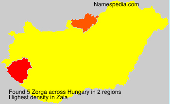 Surname Zorga in Hungary Surname Zorga in Hungary
