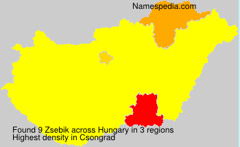 Surname Zsebik in Hungary Surname Zsebik in Hungary