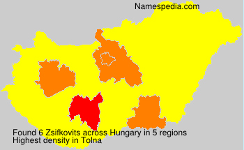 Surname Zsifkovits in Hungary Surname Zsifkovits in Hungary