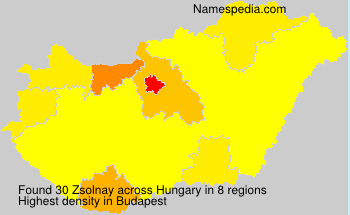 Surname Zsolnay in Hungary Surname Zsolnay in Hungary