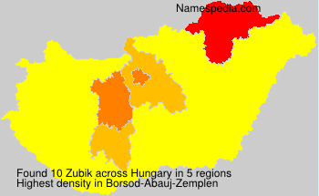 Surname Zubik in Hungary Surname Zubik in Hungary