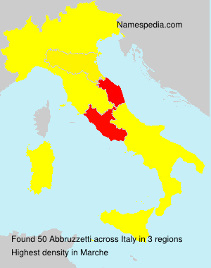 Surname Abbruzzetti in Italy Surname Abbruzzetti in Italy