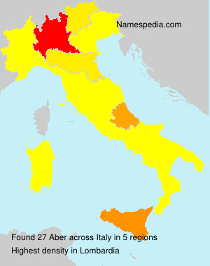 Surname Aber in Italy Surname Aber in Italy
