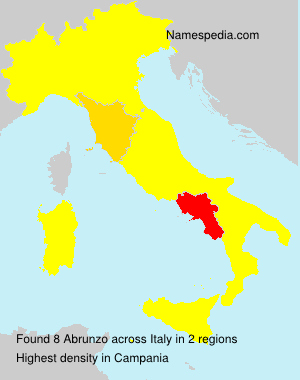 Surname Abrunzo in Italy Surname Abrunzo in Italy