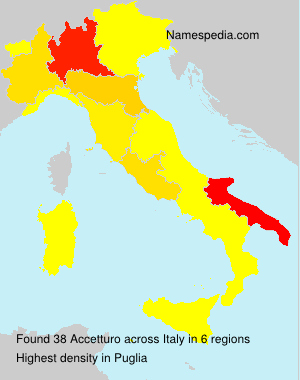 Surname Accetturo in Italy