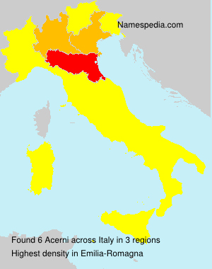 Surname Acerni in Italy Surname Acerni in Italy