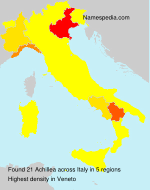 Surname Achillea in Italy Surname Achillea in Italy