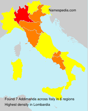 Surname Addimanda in Italy Surname Addimanda in Italy
