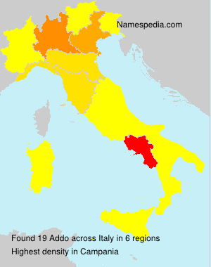 Surname Addo in Italy Surname Addo in Italy