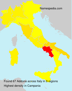 Surname Addona in Italy Surname Addona in Italy