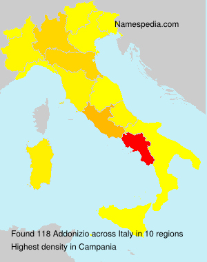 Surname Addonizio in Italy Surname Addonizio in Italy