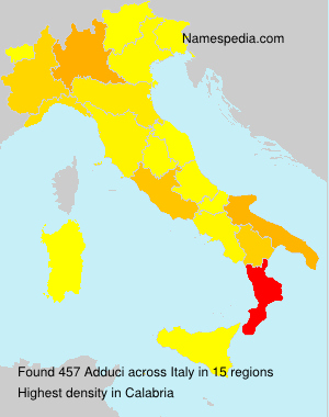 Surname Adduci in Italy Surname Adduci in Italy