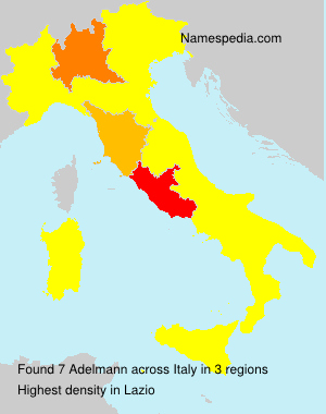 Surname Adelmann in Italy Surname Adelmann in Italy