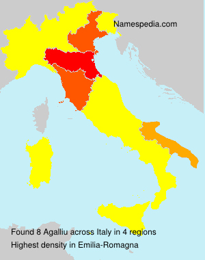Surname Agalliu in Italy Surname Agalliu in Italy