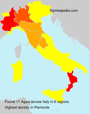Surname Agasi in Italy Surname Agasi in Italy
