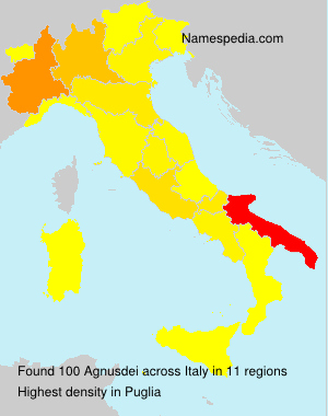 Surname Agnusdei in Italy
