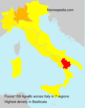 Surname Agrello in Italy Surname Agrello in Italy