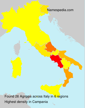 Surname Agrippa in Italy Surname Agrippa in Italy