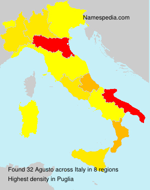 Surname Agusto in Italy Surname Agusto in Italy