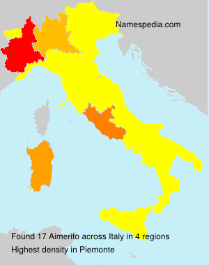 Surname Aimerito in Italy Surname Aimerito in Italy
