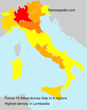 Surname Akbar in Italy Surname Akbar in Italy
