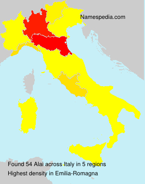 Surname Alai in Italy Surname Alai in Italy