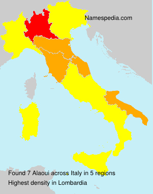 Surname Alaoui in Italy Surname Alaoui in Italy