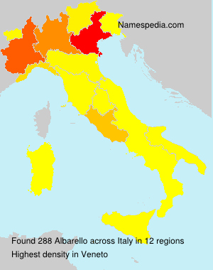 Surname Albarello in Italy Surname Albarello in Italy