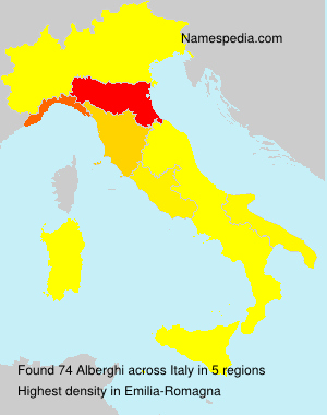 Surname Alberghi in Italy Surname Alberghi in Italy