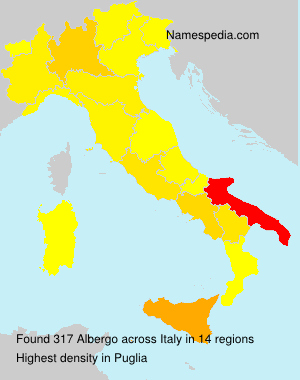 Surname Albergo in Italy Surname Albergo in Italy