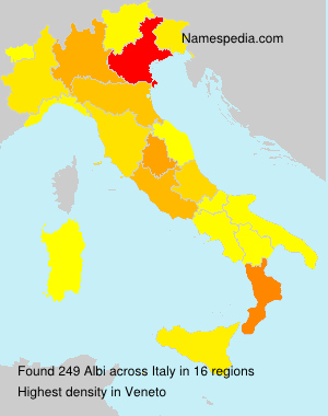Surname Albi in Italy Surname Albi in Italy