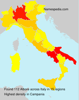 Surname Albore in Italy Surname Albore in Italy