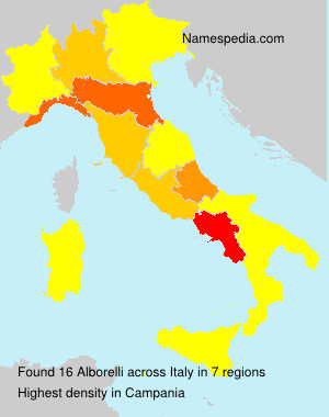 Surname Alborelli in Italy Surname Alborelli in Italy