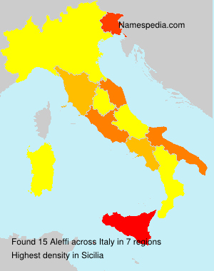 Surname Aleffi in Italy Surname Aleffi in Italy