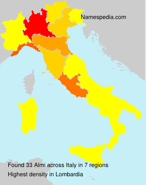 Surname Almi in Italy Surname Almi in Italy