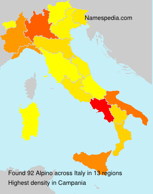 Surname Alpino in Italy Surname Alpino in Italy