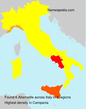 Surname Altamonte in Italy Surname Altamonte in Italy