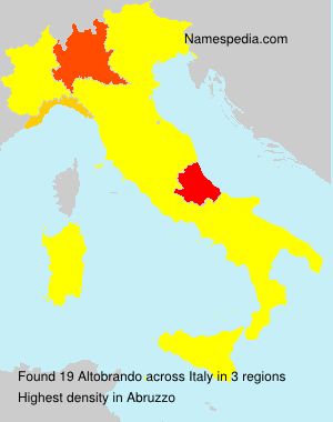 Surname Altobrando in Italy Surname Altobrando in Italy