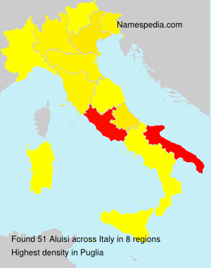Surname Aluisi in Italy Surname Aluisi in Italy