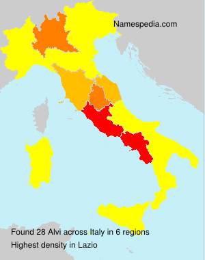 Surname Alvi in Italy Surname Alvi in Italy